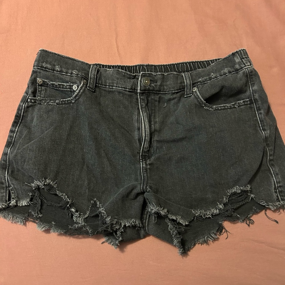 American Eagle Outfitters Black Jean Shorts